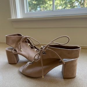 Stradivarius lace up heeled sandals